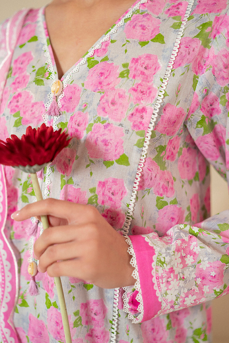 Cross Stitch | Daily Lawn 24 | FLORAL WIND-3 PIECE LAWN SUIT - by - Libasekhas UK - Registered Vendor of : Cross Stitch - 100% Original Designer Dresss