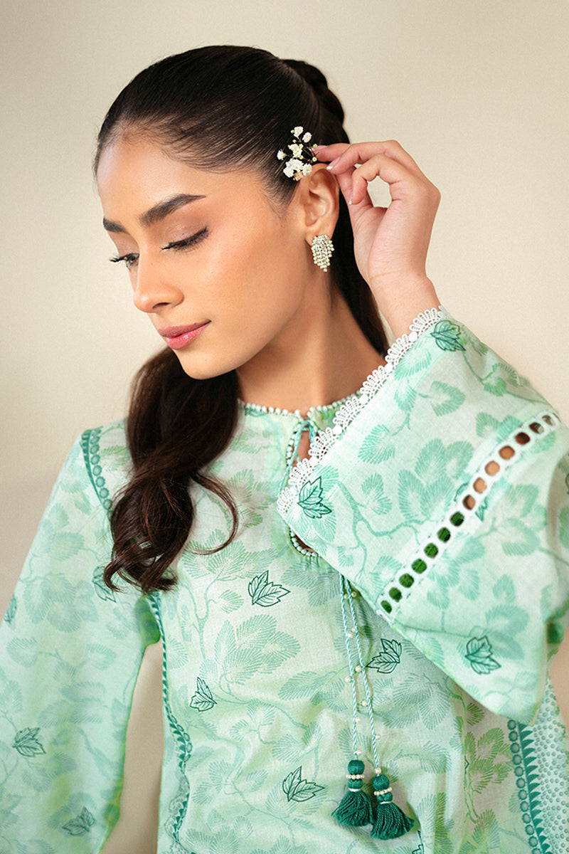 Cross Stitch | Daily Lawn 24 | MINTY MEADOW-3 PIECE LAWN SUIT - by - Libasekhas UK - Registered Vendor of : Cross Stitch - 100% Original Designer Dresss