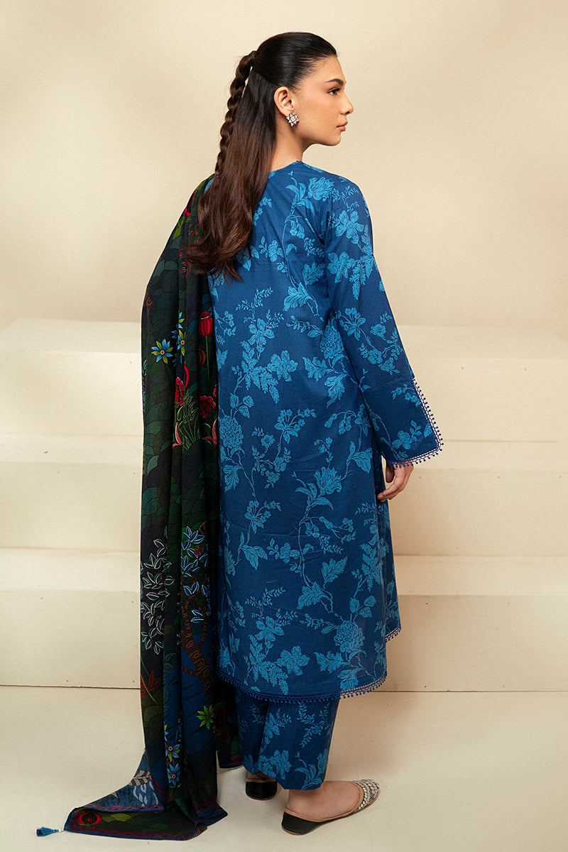 Cross Stitch | Daily Lawn 24 | TEAL OAKLEY-3 PIECE LAWN SUIT - by - Libasekhas UK - Registered Vendor of : Cross Stitch - 100% Original Designer Dresss