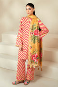 Cross Stitch | Daily Lawn 24 | GOLDEN ROSADO-3 PIECE LAWN SUIT - by - Libasekhas UK - Registered Vendor of : Cross Stitch - 100% Original Designer Dresss