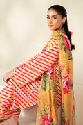 Cross Stitch | Daily Lawn 24 | GOLDEN ROSADO-3 PIECE LAWN SUIT - by - Libasekhas UK - Registered Vendor of : Cross Stitch - 100% Original Designer Dresss