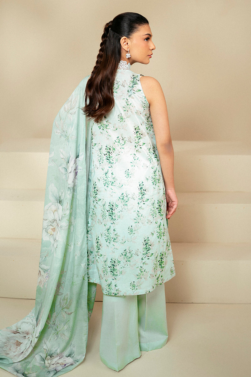Cross Stitch | Daily Lawn 24 | ROSE GARLAND-3 PIECE LAWN SUIT - by - Libasekhas UK - Registered Vendor of : Cross Stitch - 100% Original Designer Dresss