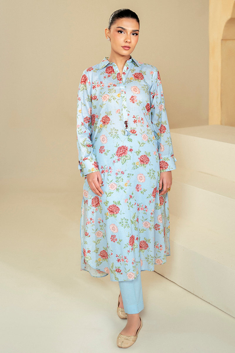 Cross Stitch | Daily Lawn 24 | CHAMBRAY DREAM-2 PIECE LAWN SUIT - by - Libasekhas UK - Registered Vendor of : Cross Stitch - 100% Original Designer Dresss