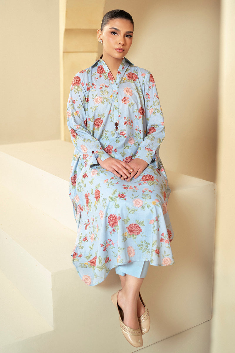 Cross Stitch | Daily Lawn 24 | CHAMBRAY DREAM-2 PIECE LAWN SUIT - by - Libasekhas UK - Registered Vendor of : Cross Stitch - 100% Original Designer Dresss