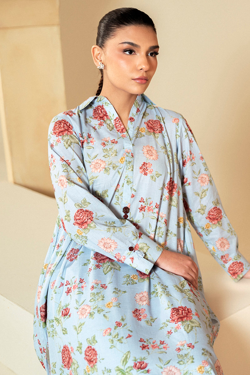 Cross Stitch | Daily Lawn 24 | CHAMBRAY DREAM-2 PIECE LAWN SUIT - by - Libasekhas UK - Registered Vendor of : Cross Stitch - 100% Original Designer Dresss