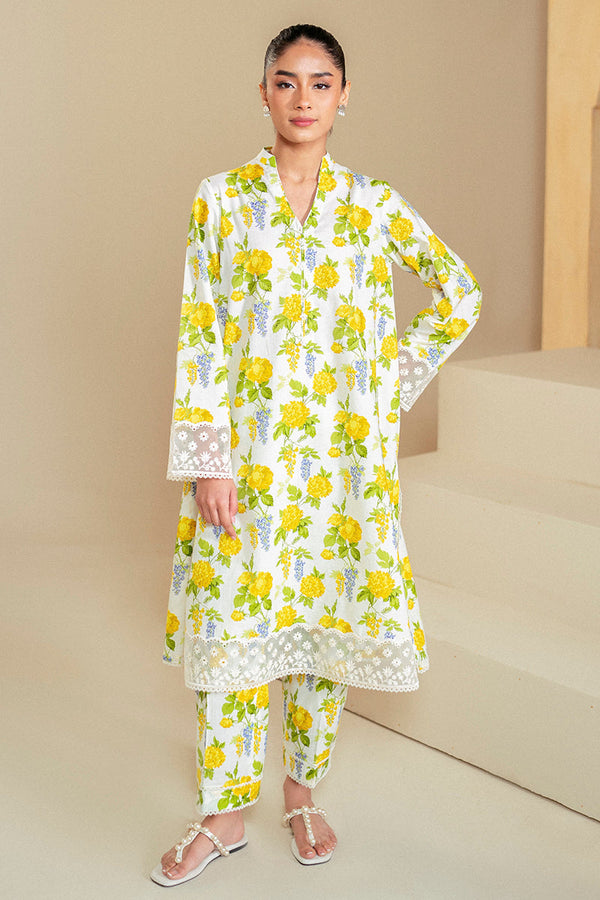 Cross Stitch | Daily Lawn 24 | SOFT HYDRANGEA-2 PIECE LAWN SUIT - by - Libasekhas UK - Registered Vendor of : Cross Stitch - 100% Original Designer Dresss