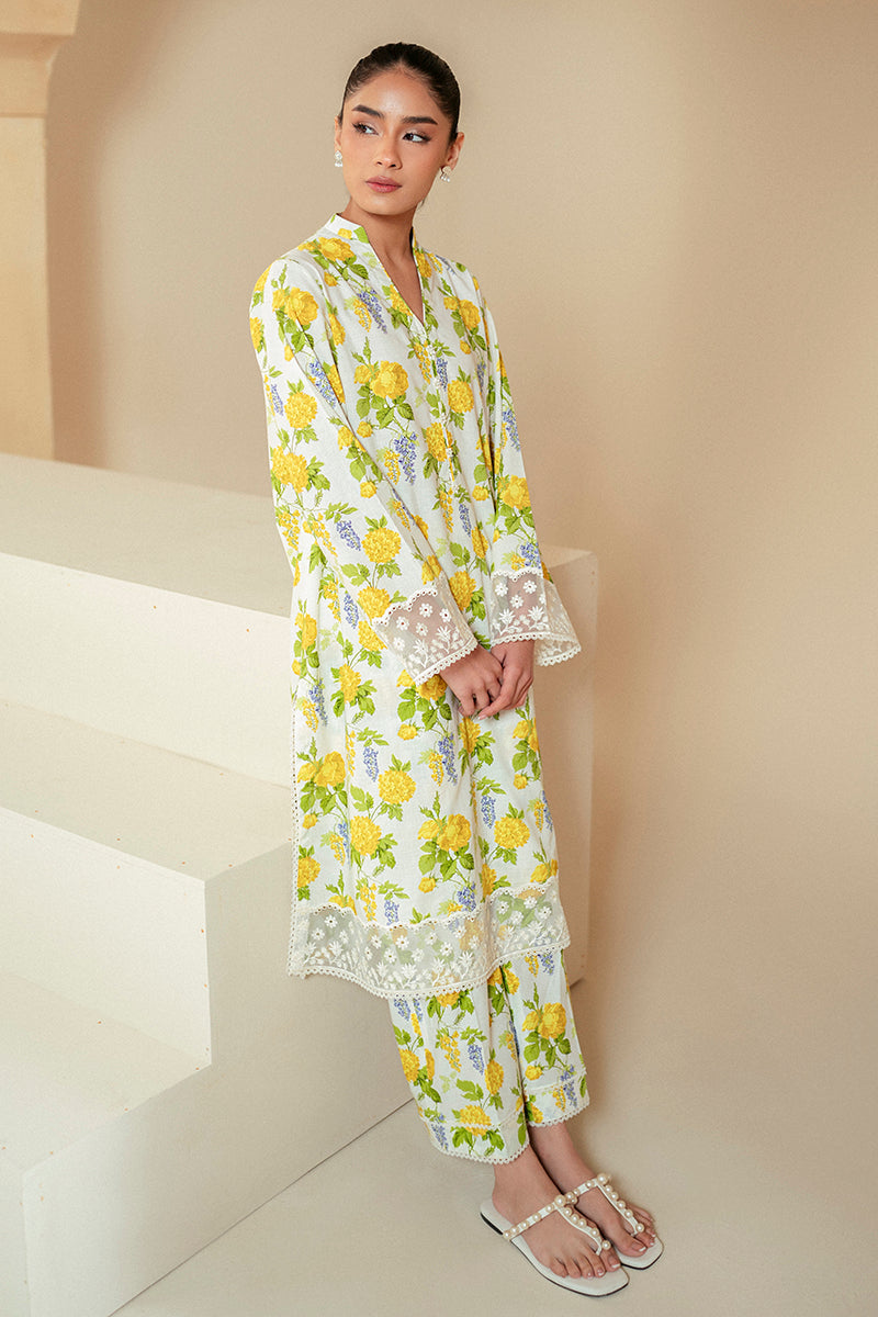 Cross Stitch | Daily Lawn 24 | SOFT HYDRANGEA-2 PIECE LAWN SUIT - by - Libasekhas UK - Registered Vendor of : Cross Stitch - 100% Original Designer Dresss