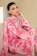 Cross Stitch | Daily Lawn 24 | SHADED PINK-3 PIECE LAWN SUIT - by - Libasekhas UK - Registered Vendor of : Cross Stitch - 100% Original Designer Dresss