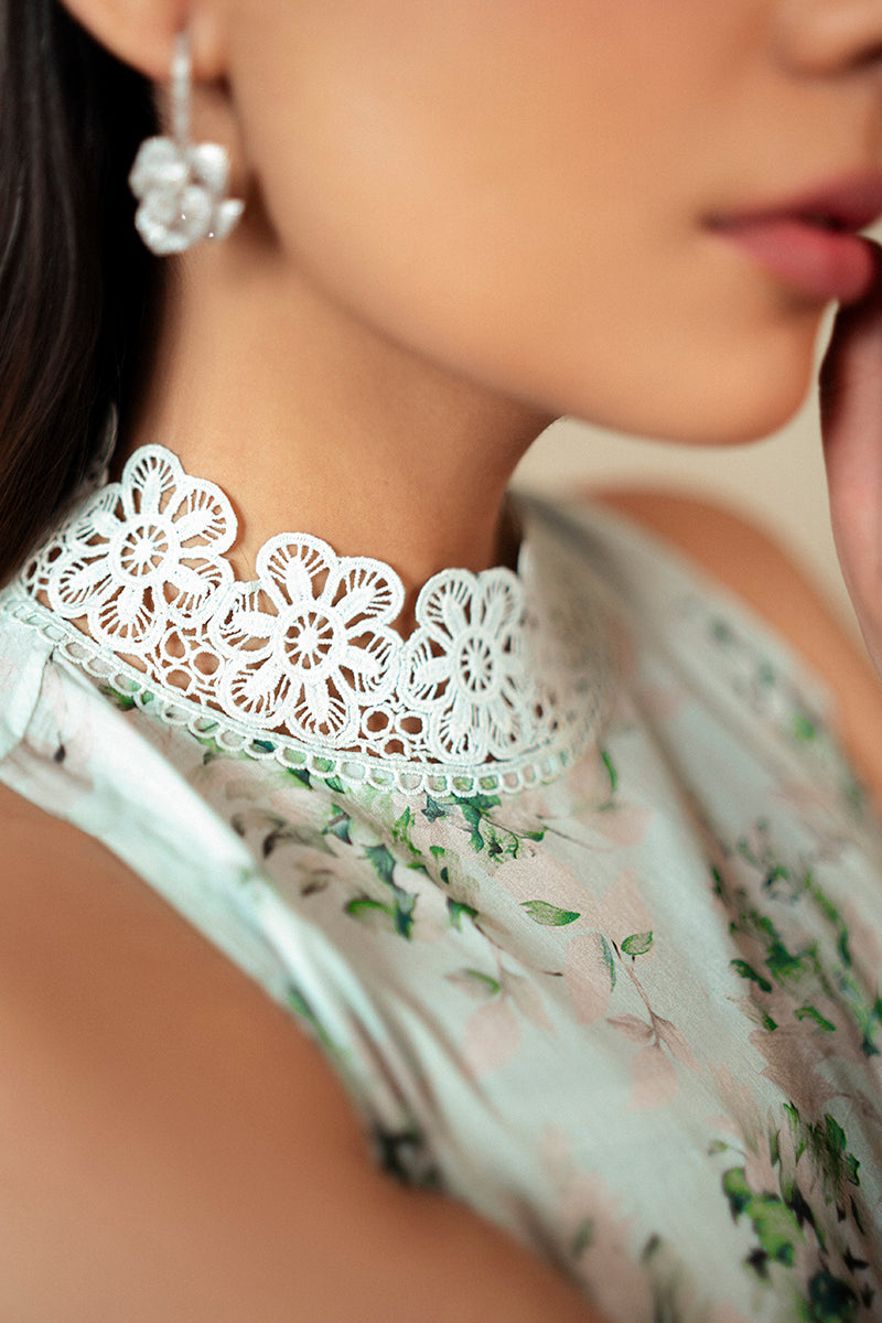 Cross Stitch | Daily Lawn 24 | ROSE GARLAND-3 PIECE LAWN SUIT - by - Libasekhas UK - Registered Vendor of : Cross Stitch - 100% Original Designer Dresss
