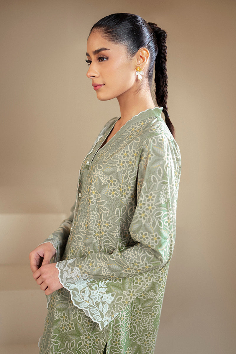 Cross Stitch | Daily Lawn 24 | SAGE BREEZE-3 PIECE LAWN SUIT - by - Libasekhas UK - Registered Vendor of : Cross Stitch - 100% Original Designer Dresss