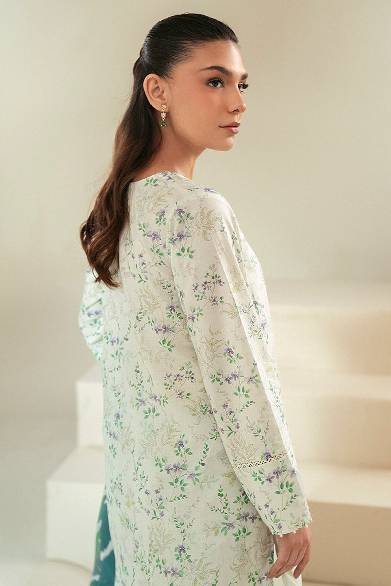 Cross Stitch | Daily Lawn 24 | LAUREL MINT-3 PIECE LAWN SUIT - by - Libasekhas UK - Registered Vendor of : Cross Stitch - 100% Original Designer Dresss