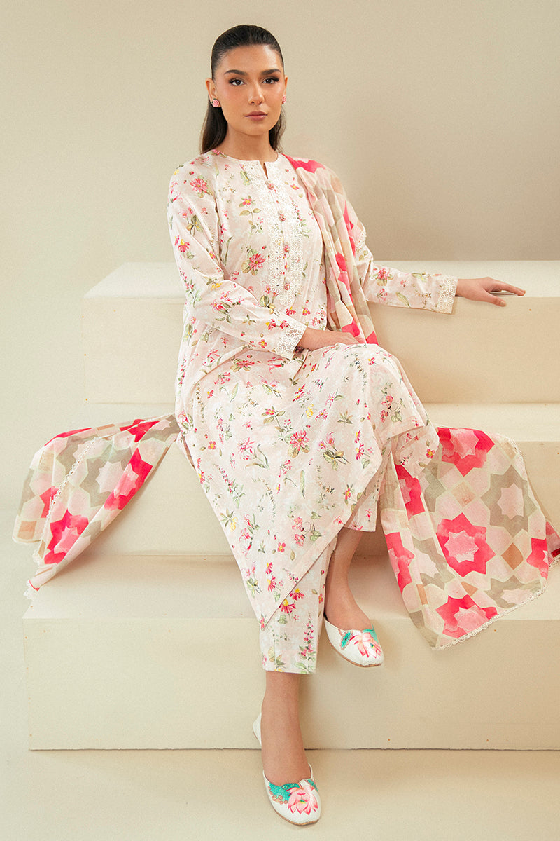 Cross Stitch | Daily Lawn 24 | CRYSTAL AURA-3 PIECE LAWN SUIT - by - Libasekhas UK - Registered Vendor of : Cross Stitch - 100% Original Designer Dresss