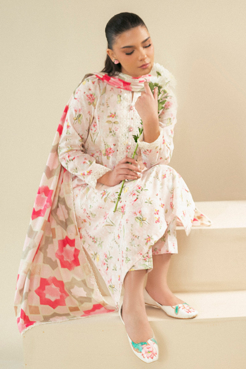 Cross Stitch | Daily Lawn 24 | CRYSTAL AURA-3 PIECE LAWN SUIT - by - Libasekhas UK - Registered Vendor of : Cross Stitch - 100% Original Designer Dresss