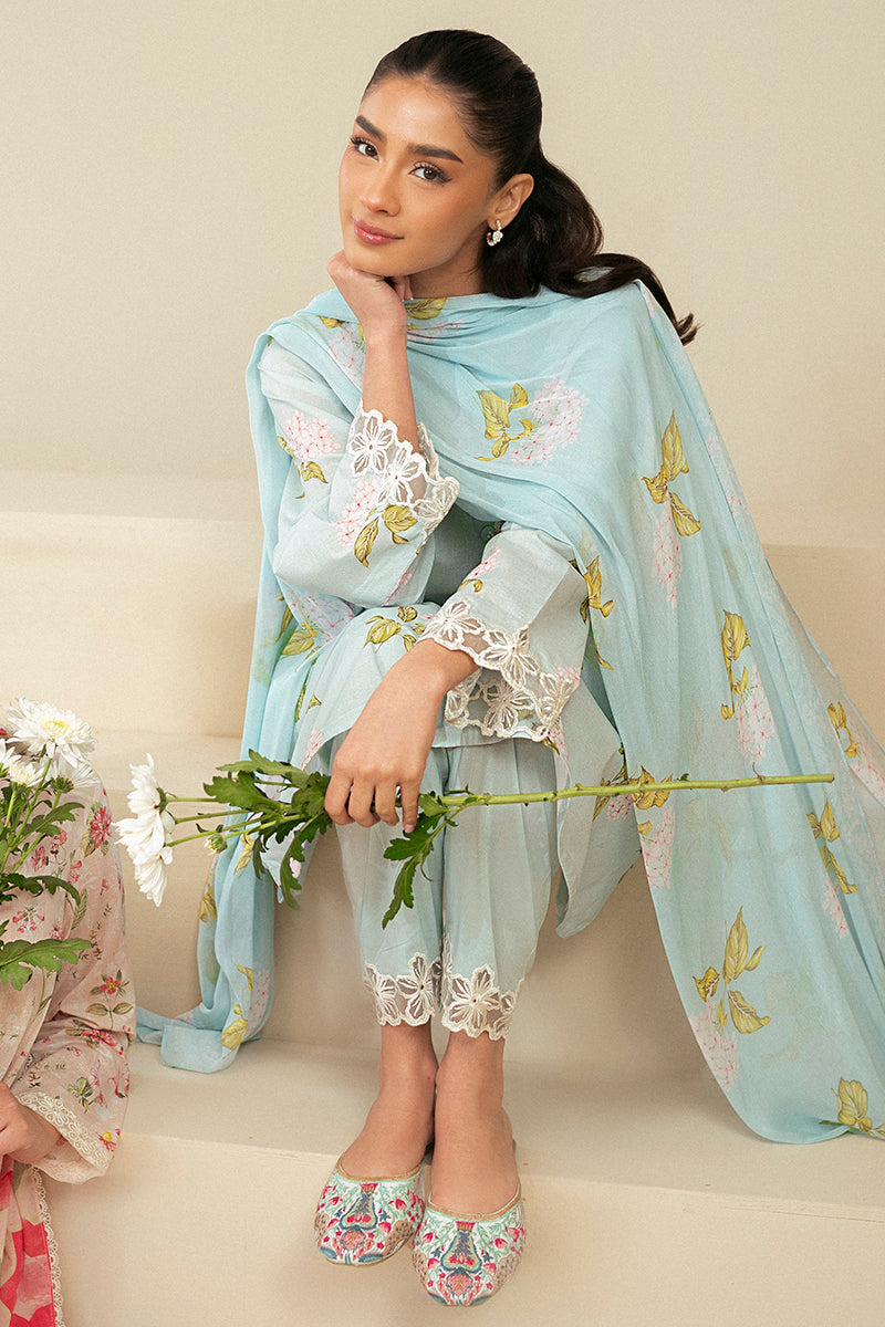 Cross Stitch | Daily Lawn 24 | DIM GRAY-3 PIECE LAWN SUIT - by - Libasekhas UK - Registered Vendor of : Cross Stitch - 100% Original Designer Dresss