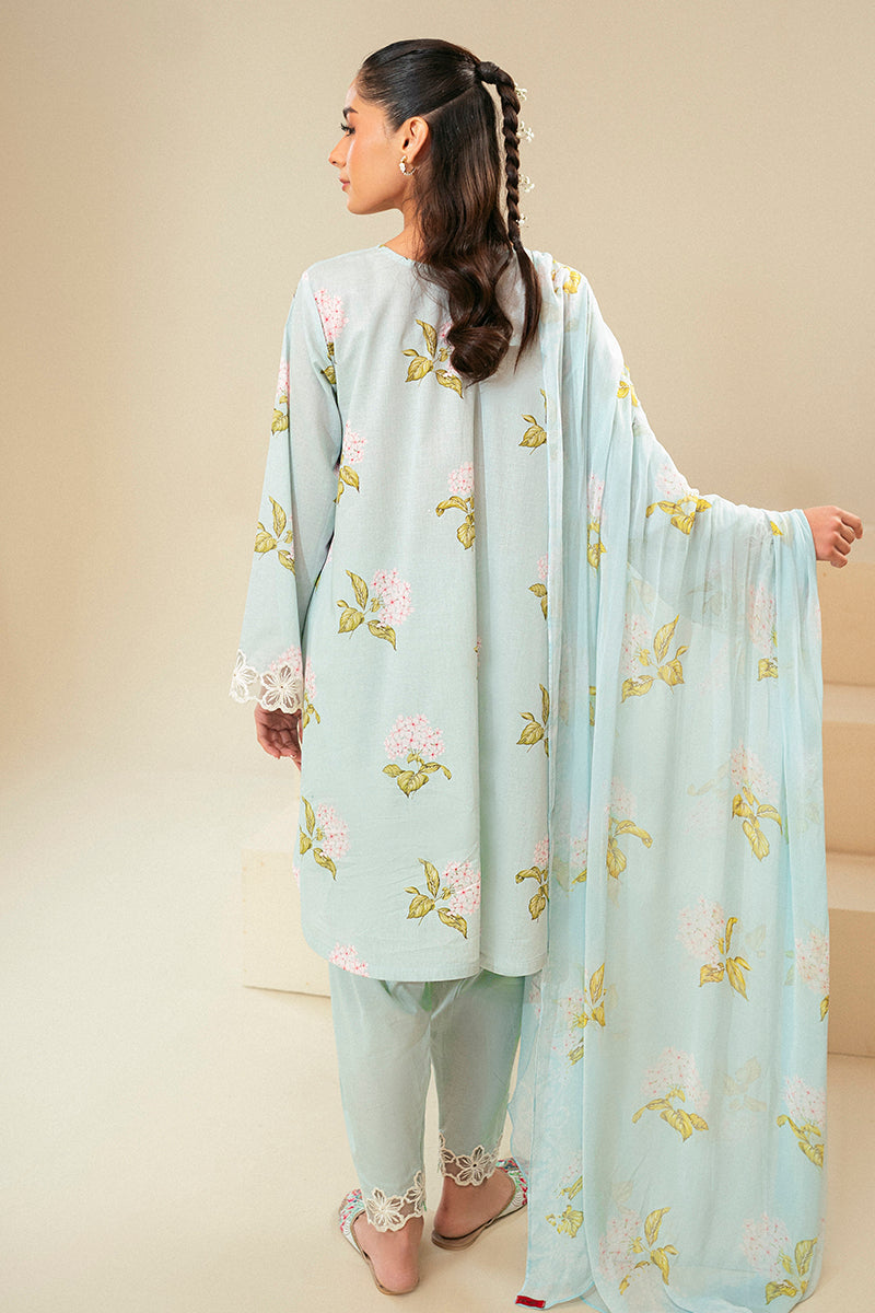 Cross Stitch | Daily Lawn 24 | DIM GRAY-3 PIECE LAWN SUIT - by - Libasekhas UK - Registered Vendor of : Cross Stitch - 100% Original Designer Dresss