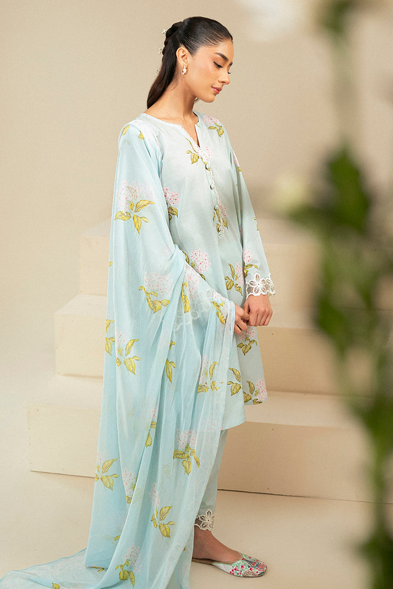 Cross Stitch | Daily Lawn 24 | DIM GRAY-3 PIECE LAWN SUIT - by - Libasekhas UK - Registered Vendor of : Cross Stitch - 100% Original Designer Dresss