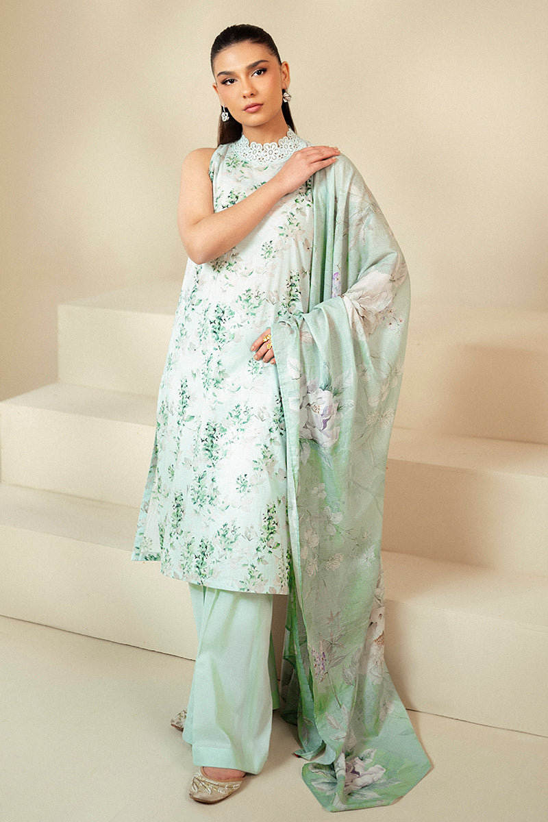 Cross Stitch | Daily Lawn 24 | ROSE GARLAND-3 PIECE LAWN SUIT - by - Libasekhas UK - Registered Vendor of : Cross Stitch - 100% Original Designer Dresss