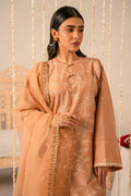 Cross Stitch | Mahiri Embroidered Collection 24 | RUSTIC BROWN - by - Libasekhas UK - Registered Vendor of : Cross Stitch - 100% Original Designer Dresss