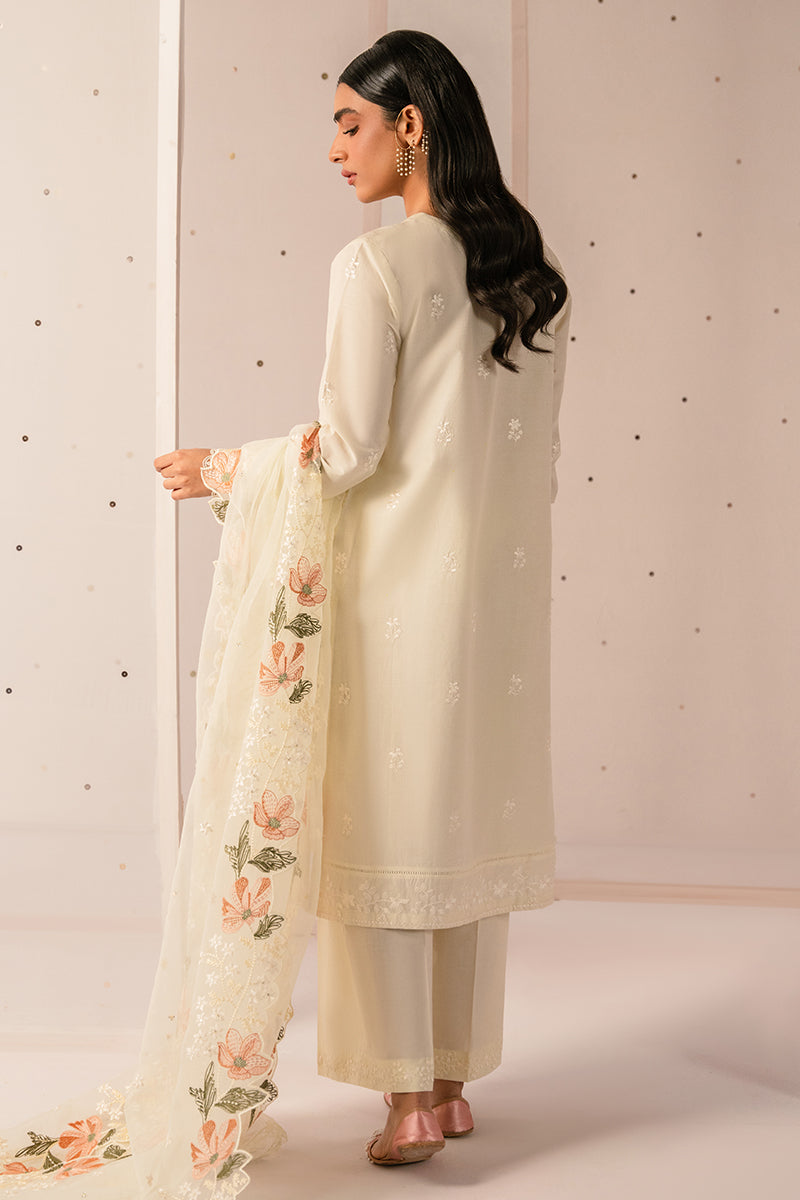 Cross Stitch | Mahiri Embroidered Collection 24 | MINTY MIST - by - Libasekhas UK - Registered Vendor of : Cross Stitch - 100% Original Designer Dresss