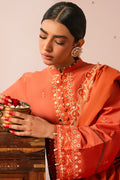Cross Stitch | Mahiri Embroidered Collection 24 | RUSTIC NOIR - by - Libasekhas UK - Registered Vendor of : Cross Stitch - 100% Original Designer Dresss