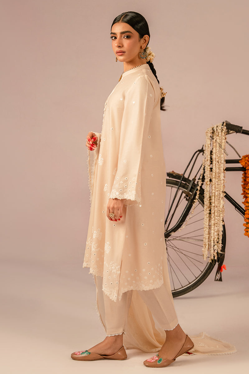 Cross Stitch | Mahiri Embroidered Collection 24 | BLUSH PINK - by - Libasekhas UK - Registered Vendor of : Cross Stitch - 100% Original Designer Dresss
