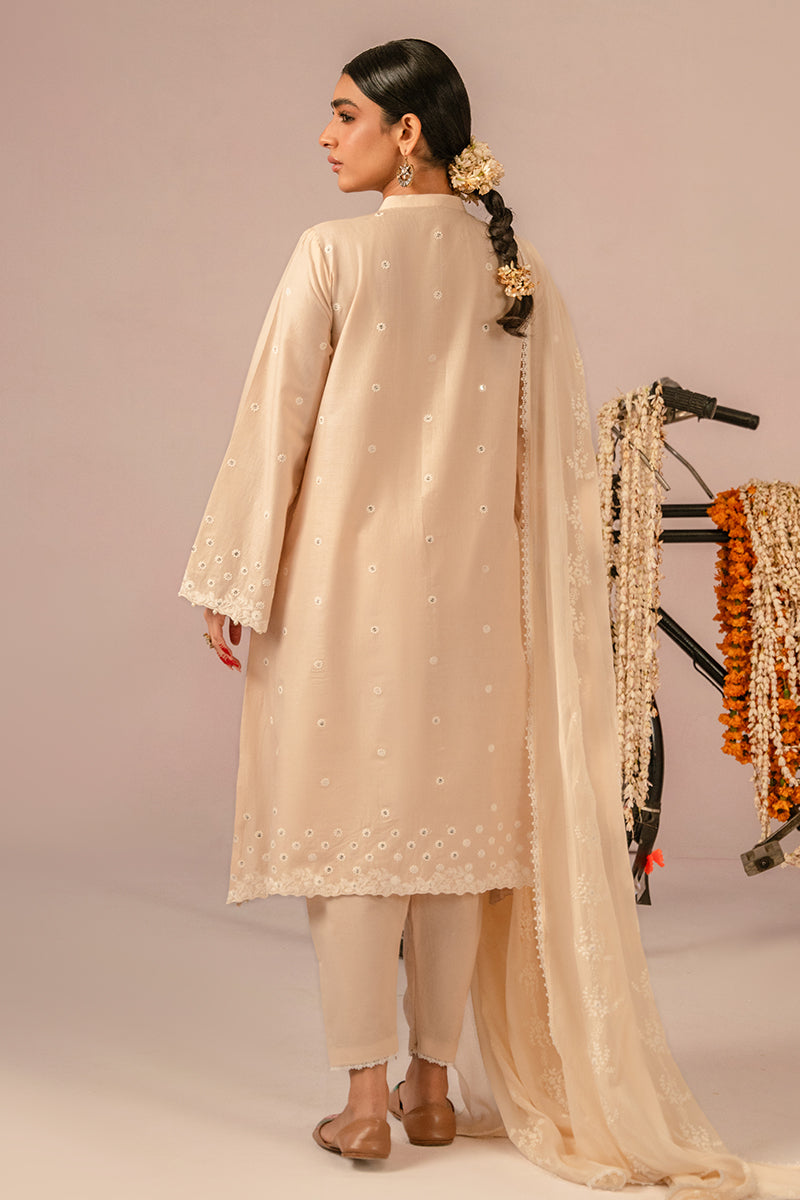 Cross Stitch | Mahiri Embroidered Collection 24 | BLUSH PINK - by - Libasekhas UK - Registered Vendor of : Cross Stitch - 100% Original Designer Dresss