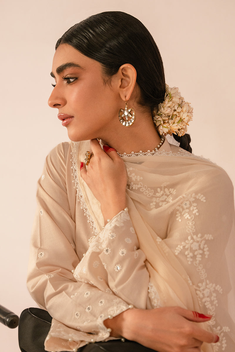 Cross Stitch | Mahiri Embroidered Collection 24 | BLUSH PINK - by - Libasekhas UK - Registered Vendor of : Cross Stitch - 100% Original Designer Dresss