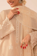 Cross Stitch | Mahiri Embroidered Collection 24 | BLUSH PINK - by - Libasekhas UK - Registered Vendor of : Cross Stitch - 100% Original Designer Dresss