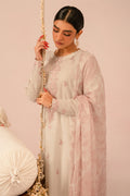Cross Stitch | Mahiri Embroidered Collection 24 | Ivory Cream - by - Libasekhas UK - Registered Vendor of : Cross Stitch - 100% Original Designer Dresss