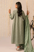 Cross Stitch | Mahiri Embroidered Collection 24 | Sage Green - by - Libasekhas UK - Registered Vendor of : Cross Stitch - 100% Original Designer Dresss