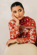 Cross Stitch | Luxe Atelier 24 | Crimson Glow - by - Libasekhas UK - Registered Vendor of : Cross Stitch - 100% Original Designer Dresss