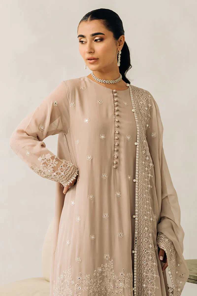 Cross Stitch | Luxe Atelier 24 | Maple Brown - by - Libasekhas UK - Registered Vendor of : Cross Stitch - 100% Original Designer Dresss