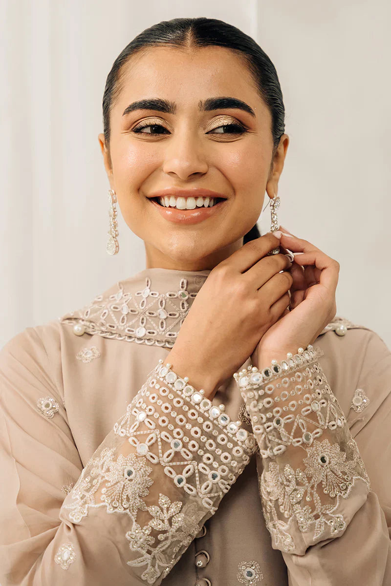 Cross Stitch | Luxe Atelier 24 | Maple Brown - by - Libasekhas UK - Registered Vendor of : Cross Stitch - 100% Original Designer Dresss