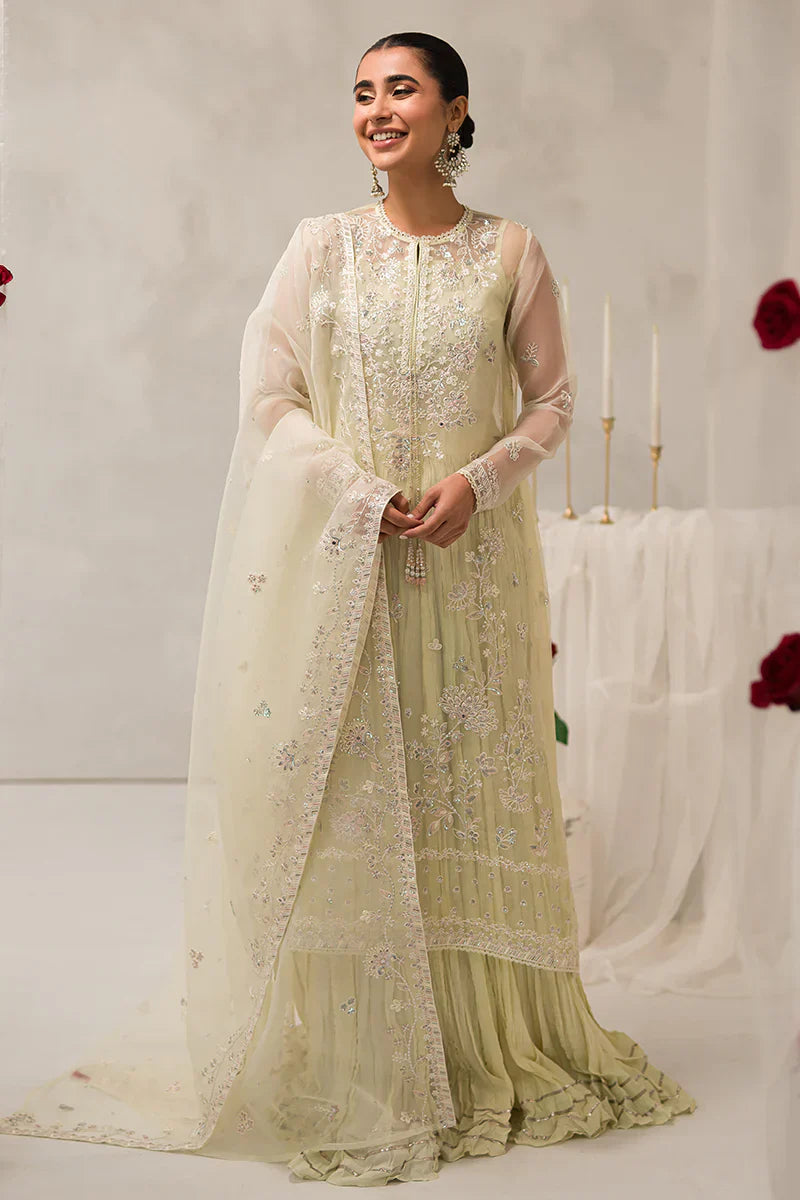 Cross Stitch | Luxe Atelier 24 | Pearl Mist - by - Libasekhas UK - Registered Vendor of : Cross Stitch - 100% Original Designer Dresss
