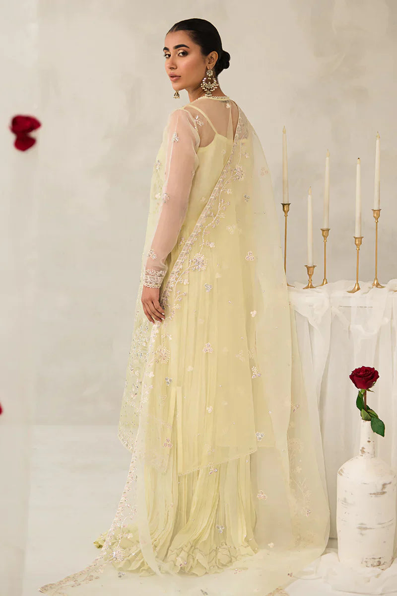 Cross Stitch | Luxe Atelier 24 | Pearl Mist - by - Libasekhas UK - Registered Vendor of : Cross Stitch - 100% Original Designer Dresss