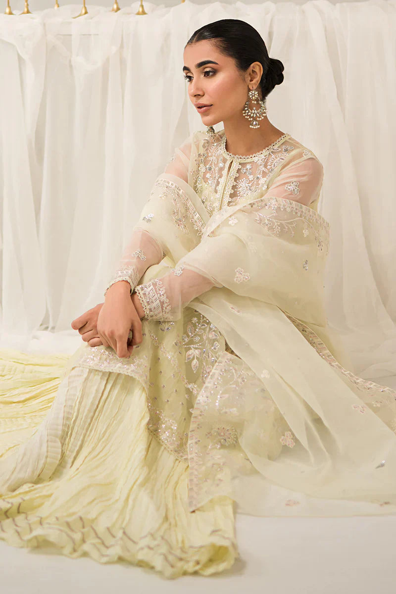 Cross Stitch | Luxe Atelier 24 | Pearl Mist - by - Libasekhas UK - Registered Vendor of : Cross Stitch - 100% Original Designer Dresss