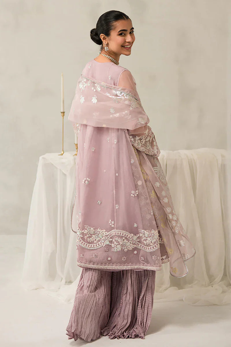 Cross Stitch | Luxe Atelier 24 | Mauve Somber - by - Libasekhas UK - Registered Vendor of : Cross Stitch - 100% Original Designer Dresss