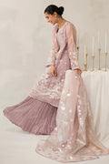 Cross Stitch | Luxe Atelier 24 | Mauve Somber - by - Libasekhas UK - Registered Vendor of : Cross Stitch - 100% Original Designer Dresss