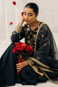 Cross Stitch | Luxe Atelier 24 | Charcoal Tint - by - Libasekhas UK - Registered Vendor of : Cross Stitch - 100% Original Designer Dresss