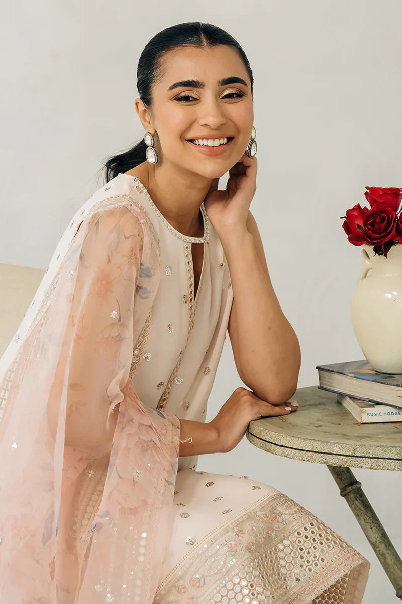 Cross Stitch | Luxe Atelier 24 | Pink Hue - by - Libasekhas UK - Registered Vendor of : Cross Stitch - 100% Original Designer Dresss