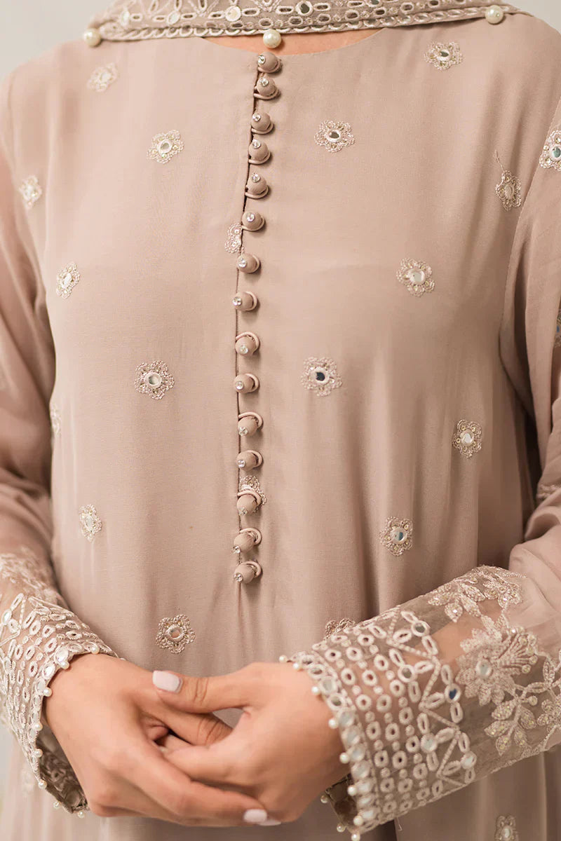 Cross Stitch | Luxe Atelier 24 | Maple Brown - by - Libasekhas UK - Registered Vendor of : Cross Stitch - 100% Original Designer Dresss