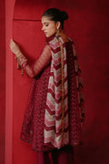 Cross Stitch | Luxe Atelier 24 | Red Ochre - by - Libasekhas UK - Registered Vendor of : Cross Stitch - 100% Original Designer Dresss