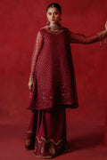 Cross Stitch | Luxe Atelier 24 | Red Ochre - by - Libasekhas UK - Registered Vendor of : Cross Stitch - 100% Original Designer Dresss