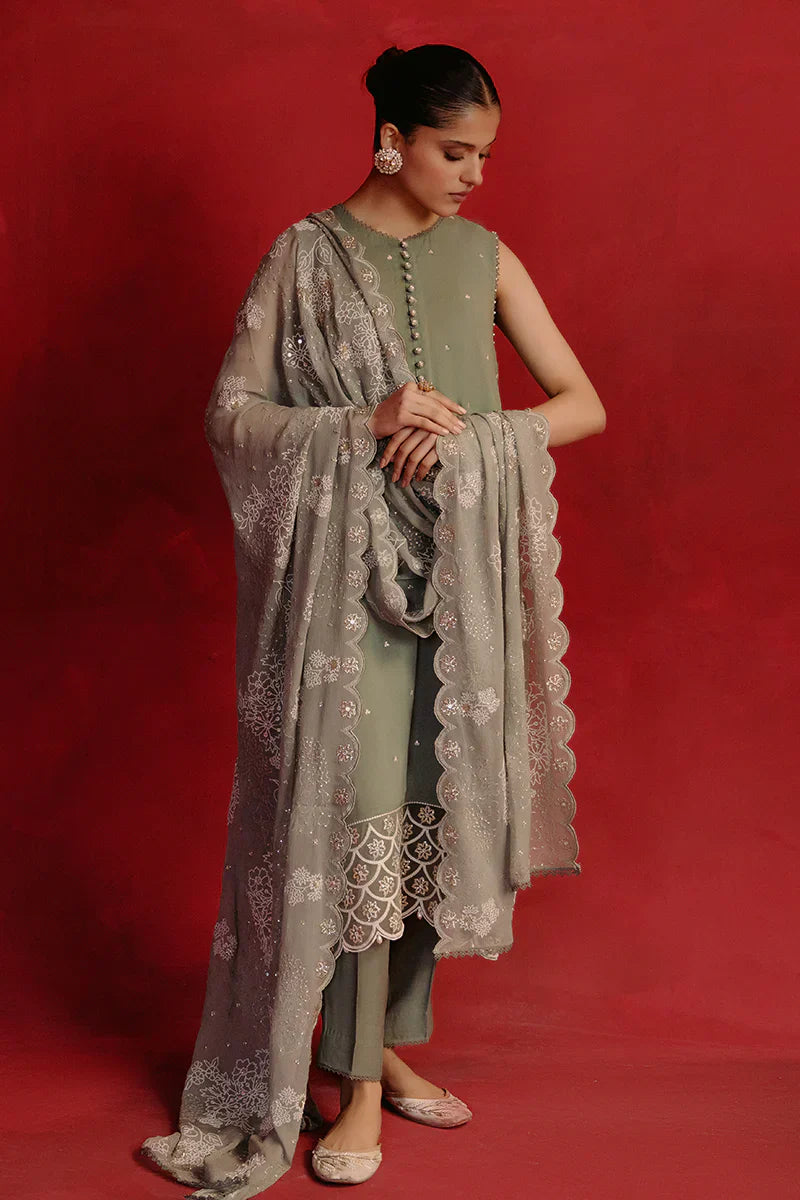 Cross Stitch | Luxe Atelier 24 | Whisper Spray - by - Libasekhas UK - Registered Vendor of : Cross Stitch - 100% Original Designer Dresss