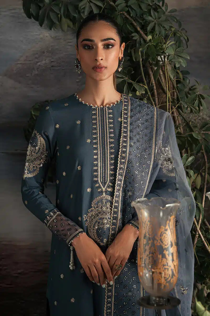 Cross Stitch | Luxe Atelier 23 | ETHNIC SUEDE - by - Libasekhas UK - Registered Vendor of : Cross Stitch - 100% Original Designer Dresss