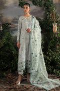 Cross Stitch | Luxe Atelier 23 | MEDALLION TEAL - by - Libasekhas UK - Registered Vendor of : Cross Stitch - 100% Original Designer Dresss