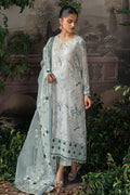 Cross Stitch | Luxe Atelier 23 | MEDALLION TEAL - by - Libasekhas UK - Registered Vendor of : Cross Stitch - 100% Original Designer Dresss