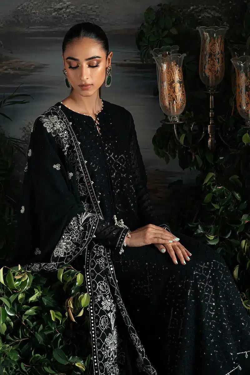 Cross Stitch | Luxe Atelier 23 | ONYX ZEST - by - Libasekhas UK - Registered Vendor of : Cross Stitch - 100% Original Designer Dresss