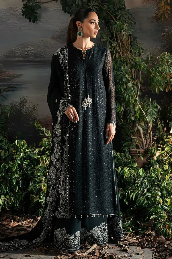 Cross Stitch | Luxe Atelier 23 | ONYX ZEST - by - Libasekhas UK - Registered Vendor of : Cross Stitch - 100% Original Designer Dresss