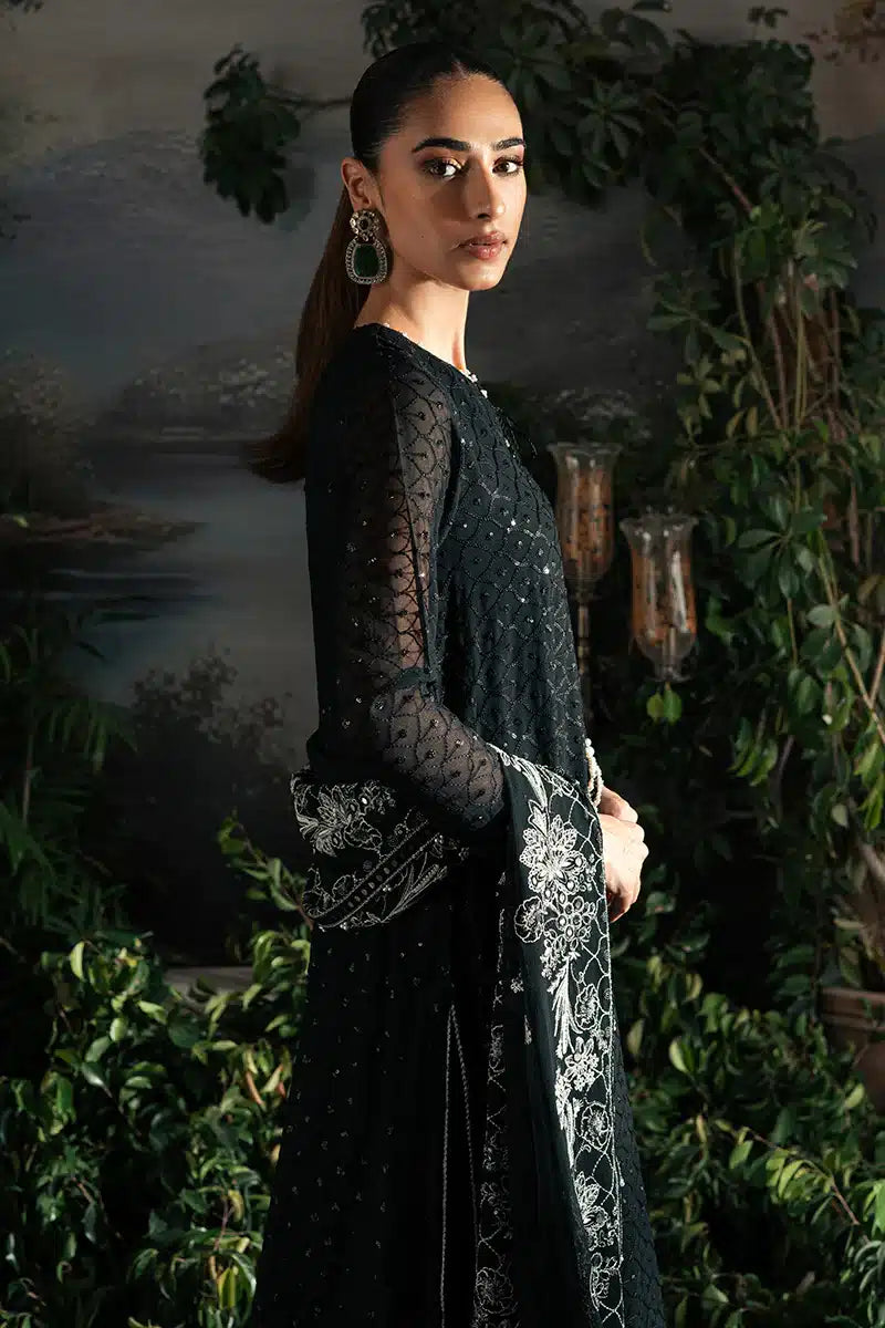 Cross Stitch | Luxe Atelier 23 | ONYX ZEST - by - Libasekhas UK - Registered Vendor of : Cross Stitch - 100% Original Designer Dresss